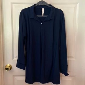 Marla Wynn Size XL big shirt/jacket. Dark Blue